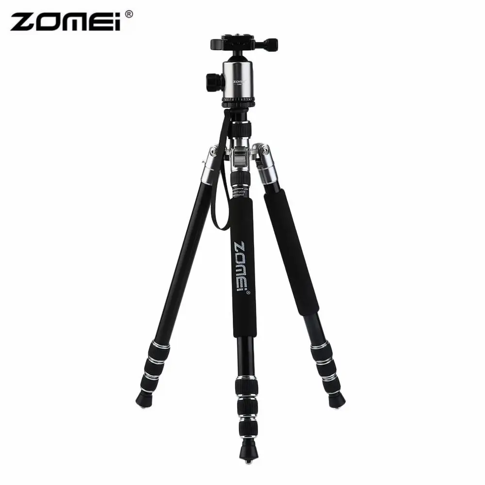 Silver Zomei Z888 портативный стабильный Магниевый сплав цифровой штатив для камеры монопод шаровая Головка для цифровой SLR DSLR камеры - Цвет: Silver