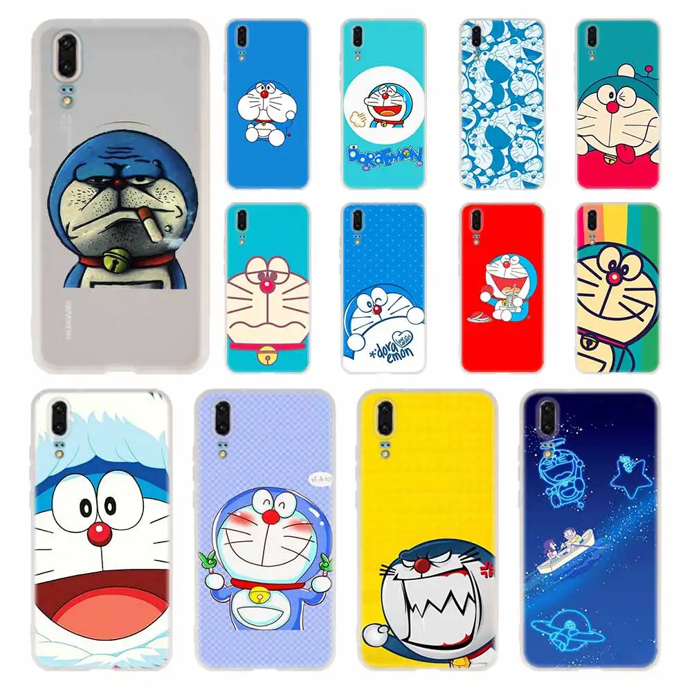 Чехол MLLSE Doraemon силиконовый мягкий чехол из ТПУ для Huawei P30 P40 P20 Pro P10 P9 Lite P Smart Z 2020 |
