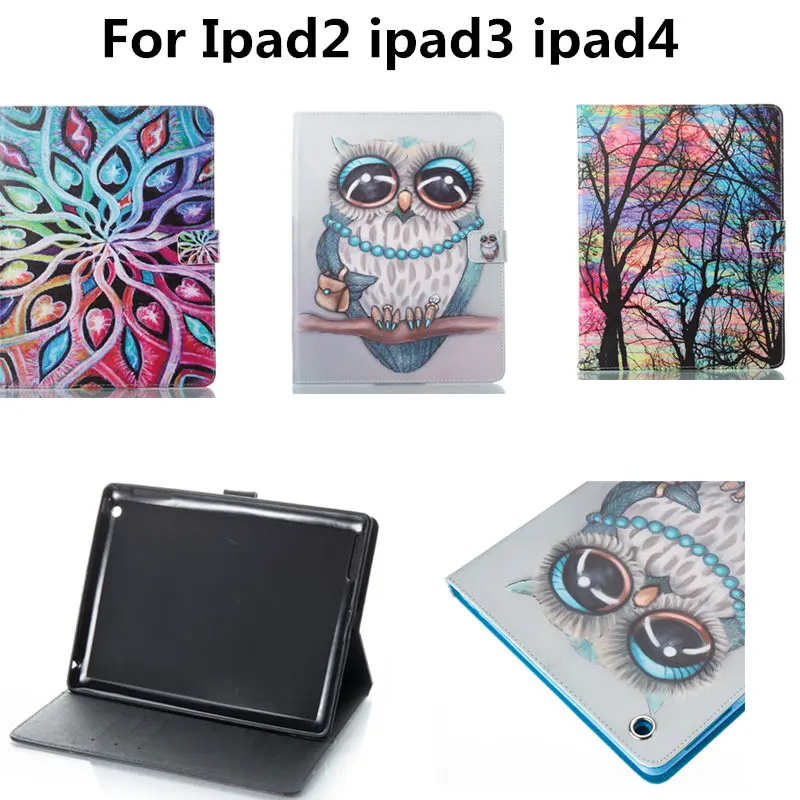 

For Coque iPad 2 3 4 Kids Case Printed Butterfly Folio Flip PU Leather Stand Wallet Cover for iPad4 ipad3 ipad2 9.7 inch Tablet