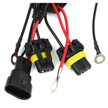 

Xenon HID Conversion Relay Wiring Harness H11 9005 9006 12V 40A