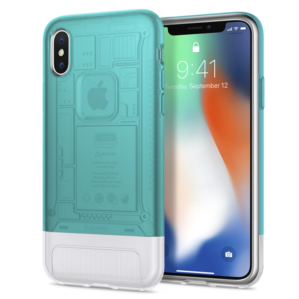 Оригинальные SPIGEN Classic C1 [10th anniversary limited edition] чехлы для iPhone Xs/iPhone X