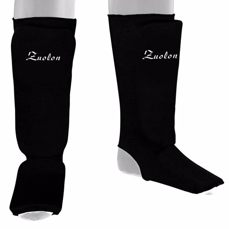 Goede Shin Wreef Pads MMA Kick Boxing Muay Thai Been Guards Taekwondo Karate Voet Protectors Pads PAIR