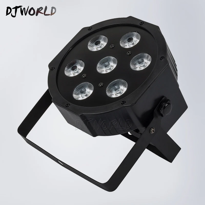 

Top-selling LED Par 7x18W RGBWA+UV 6IN1 Stage Profession DMX 512 Effect Lighting Power in/out For Clubs Theaters Nightclub