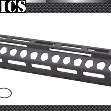 Векторная оптика M-LOK 17 дюймов поплавок Handguard Пикатинни кронштейн с стальной бочкой гайка прокладки Подходит AR15 M4 M16
