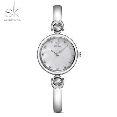 Shengke Relogio Feminino бренд 2019 новые часы женские Reloj Mujer модный браслет наручные часы женские Женева Кварцевые часы в стиле кэжуал