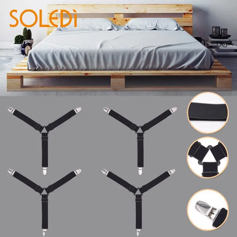 

1pc Cloth Securing Clip Slip-On Sheets Strap Fastener Holder Furniture Sheet Clip Mattress Clip Metal Clip Elastic Band Sling