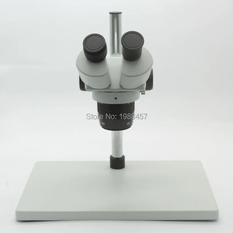 

Big Base Binocular Stereo Microscope Industrial Microscope 20X-40X Magnification With Metal Stand Adjustable LED Lights