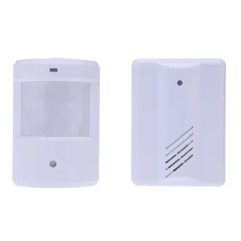 

Entry doorbell Chime alarm Welcome Motion Sensor Wireless Infrared sensors White