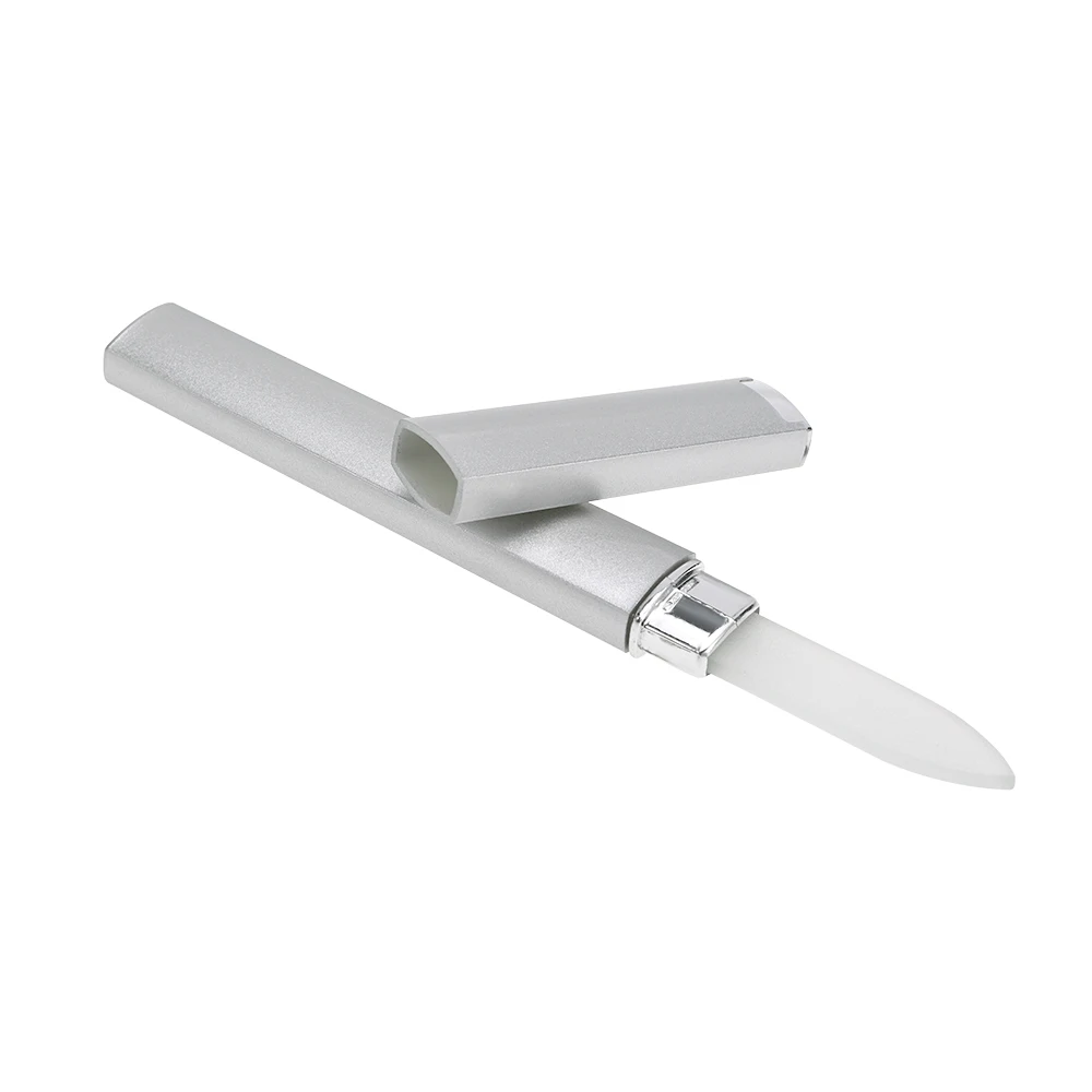 

Chic Glass Nail File Buffer Crystal Nail Files Manicure Device Double Side Nail Sanding Polishing Buffing Tool With Barrel Box