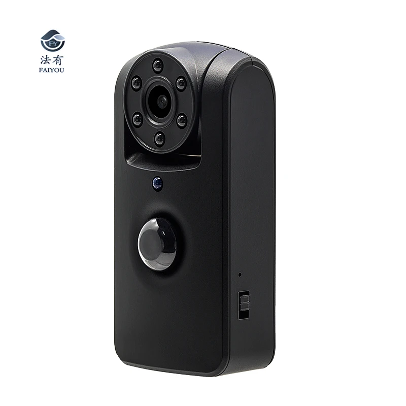 

MINI PIR Motion Detection Camera IR Night Vision 6 LED Lamps Lens Rotation Wide Angle 140 Degree Longtime Standby HD 1080P Memor