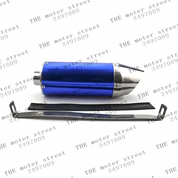 

28mm Exhaust Pipe Motorcycle Parts Universal Fits for 110CC Pit Bike Dirt Bikes Motorcycle Accessories Motor blue Free Shipping