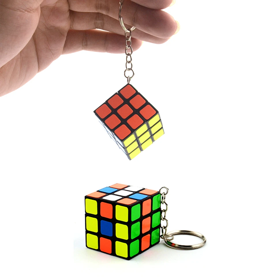 Магический куб 3*3*3 Мини Портативный Карманный Брелок Magico Cubo образовательный куб пазл игрушки для детей и взрослых ключ украшение