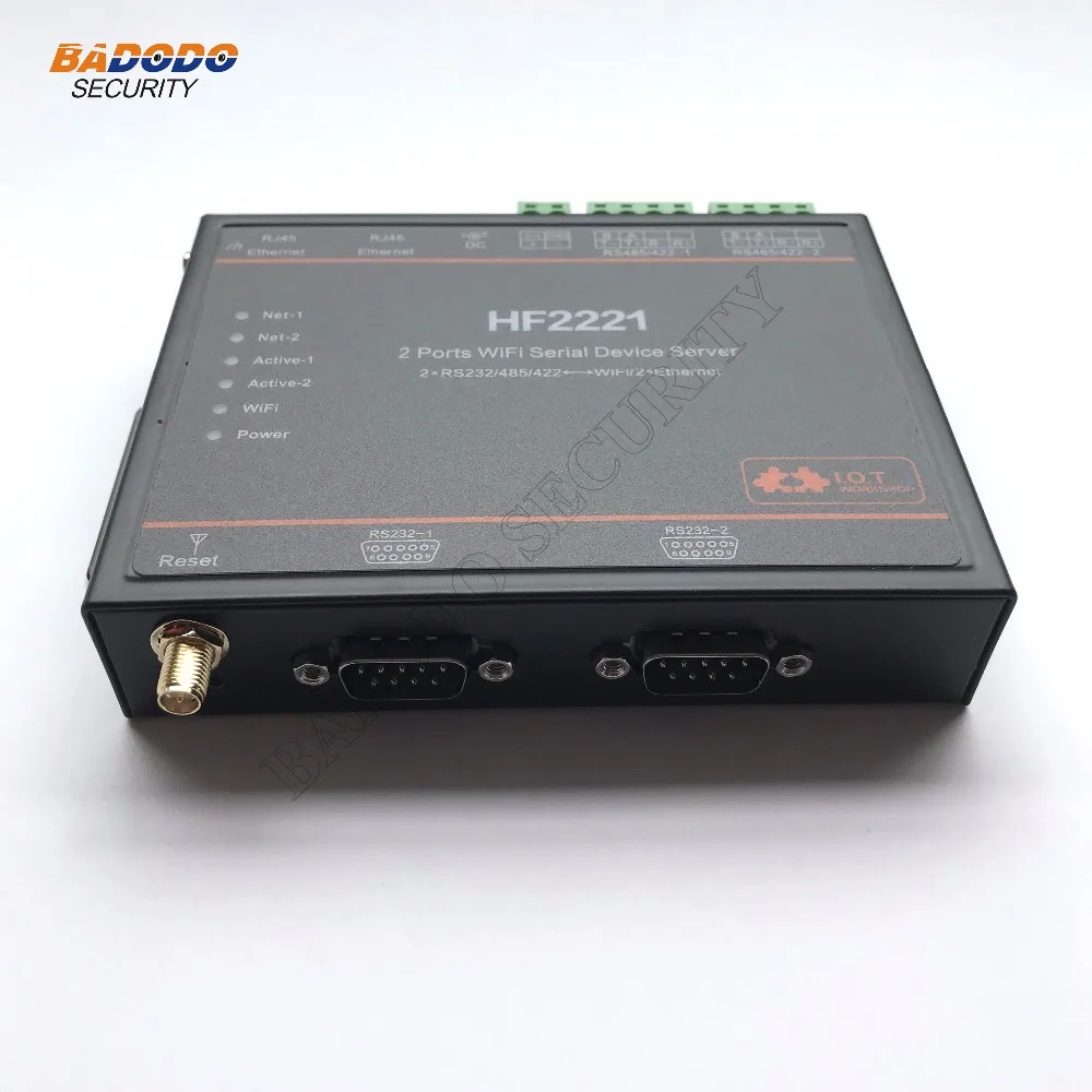 Industrial Dual serial port server RS232/485/422 to WiFi