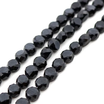 

Wholesale 350pcs 10mm Good Quality Fashion Faceted Crystal Flat Round Spacer Loose Beads Black Color Free Shipping