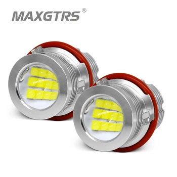 

2*60W 120W LED Marker Kit E39 6500K CREE Chip White DRL Hole Ring Bulbs Error Free For E60 E63 E65 E53 E83 E87 E39 L