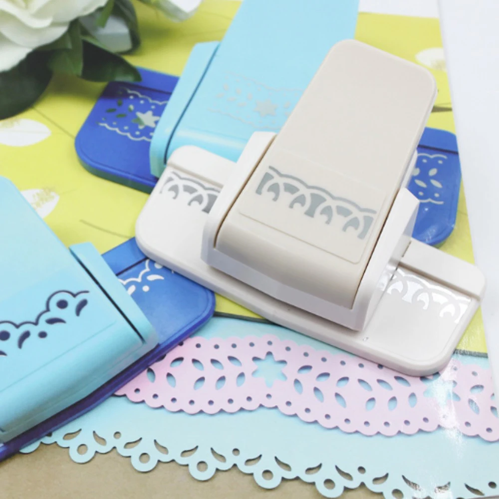 

Kids DIY Craft Toys Mini Paper Border Puncher Flower Design Scrapbooking Handmade Edge Device Handmade Chirstmas Cards Cutter