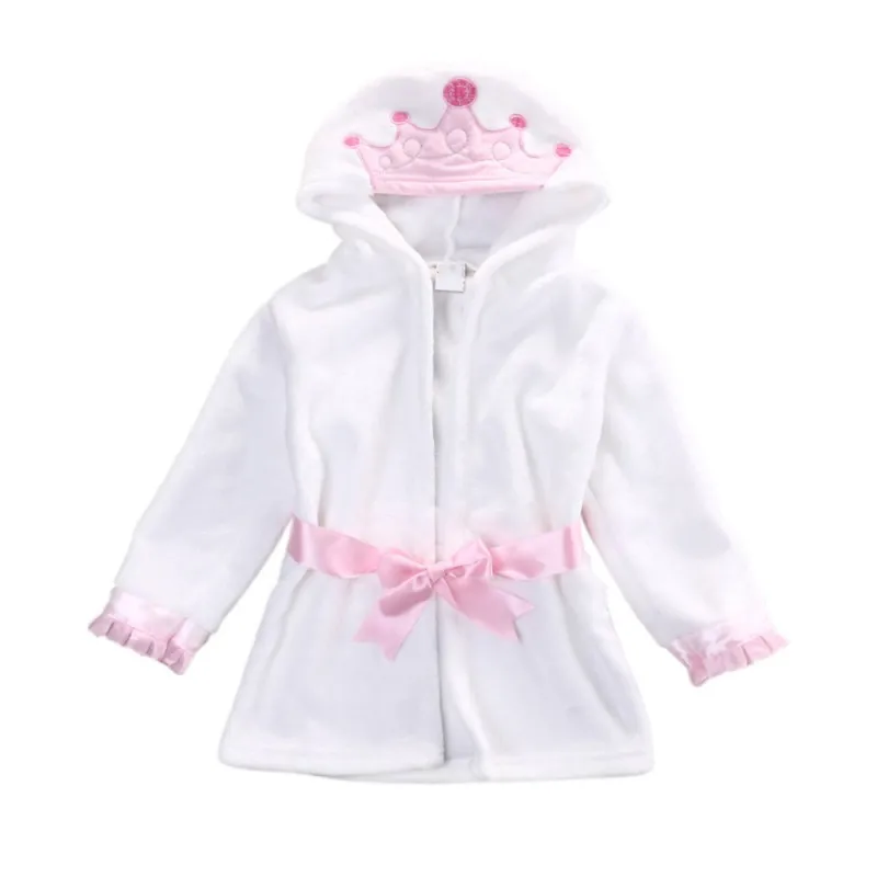 Menino com Capuz Animal dos Desenhos Vestido de Vestir Bebê Menina Roupão Animados Toalha Cobertor Robe 2020 Primavera Longo-mangas Compridas 8 Mamãe e Bebê