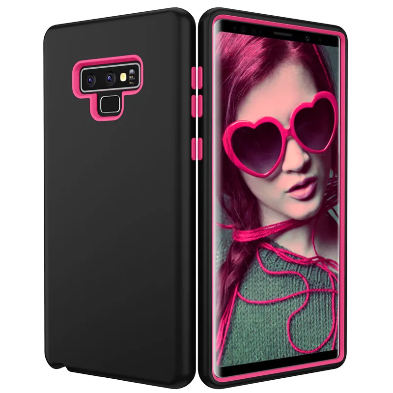 

For Samsung note9 S10 Plus Case 360 Degree TPU Shockproof 3-Layers Anti Knock Hybrid Armor Full-Body Protection Cover Phone Bags