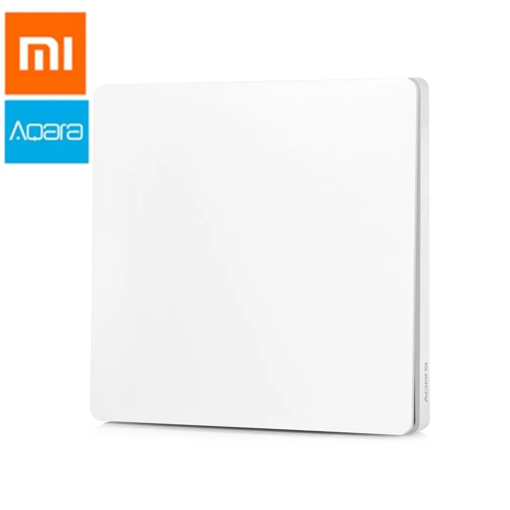 

Xiaomi Aqara Smart Light Control Fire Wire and Zero Line Single Key Version Smart Wall Switch Remote Control by Mi Home App