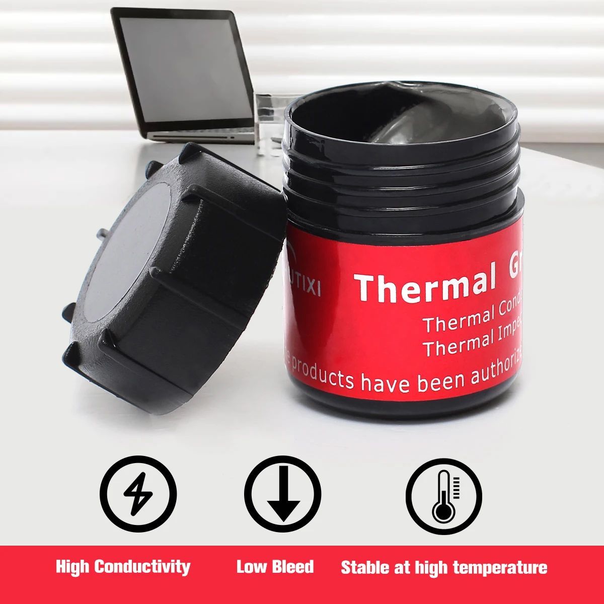 

High Conductivity Thermal Heatsinks Grease Paste Tin 20g Heat Dissipation Silicone Fluid In Bulk Cooling Cooler for Computer CPU