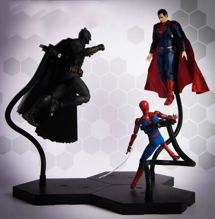 

Halloween TOYS 1/6 Metal Hose Station Spire Display Stand Models Accessory for 12" Action Figure Flexible Adjustable Base props