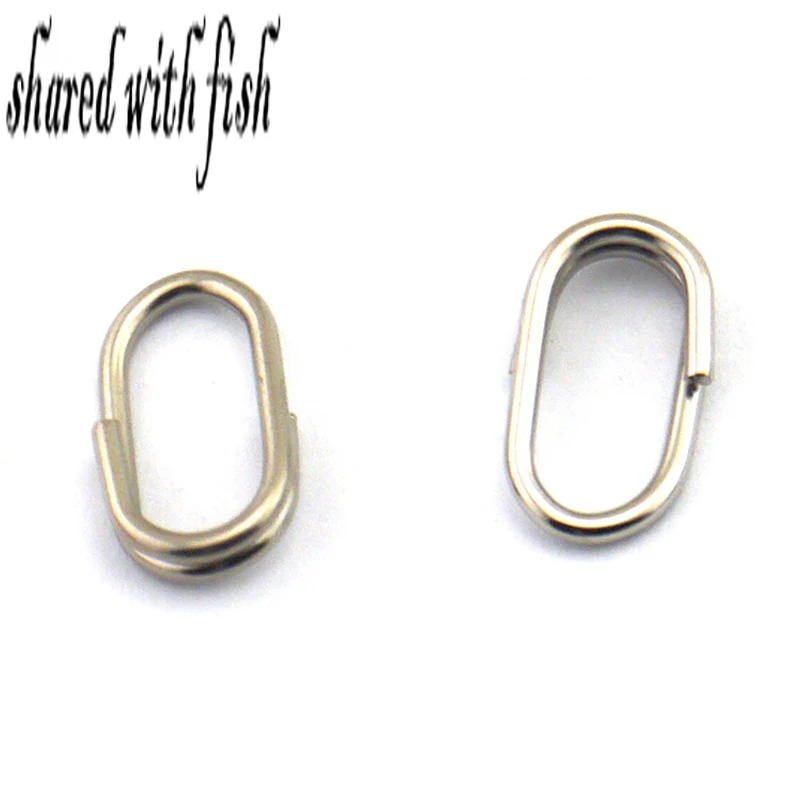 20PCS Selling Stainless Steel Oval Split Rings Loop Lure Assorted Size