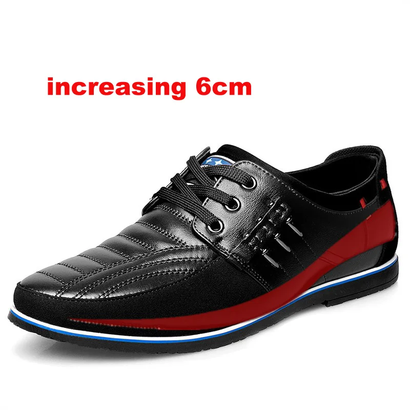 2019 Men's Shoes Size 37-44 Male Flats High Quality Hollow Casual Shoes Soft Moccasins Shoes Brand Luxury High Increase Shoes