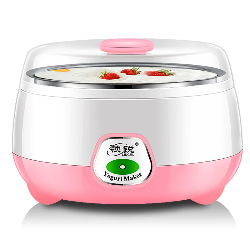 

1L Mini Stainless Steel Automatic Yogurt Machine Yogurt Natto Rice Wine Machine Double Sealed Intelligent Constant Temperature