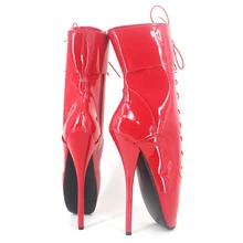 Новинка ботильоны-пуанты из синей лакированной кожи черные блестящие пикантные фетиш ботильоны-пуанты с кружевом на высокой шпильке 17 78 см женские пуанты