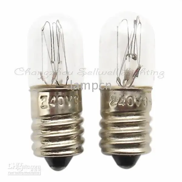 240v 3/4w e10 10x28 2022 Miniature lamps bulbs a351