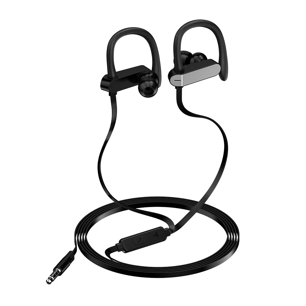 

Earhook Earphone Bass Sound 1.2m TPE Cable Sport Headphones with MIC for Smart Phone Headset