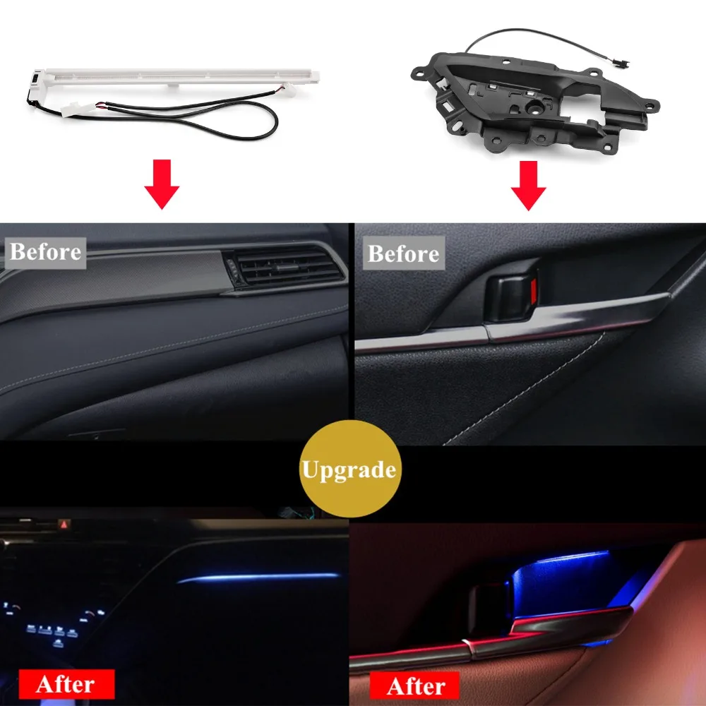 Areyourshop Car LED Special Atmosphere Lamp Decorative Lamp Door Light For Toyota Camry 2018 Car Auto Accessories Lights Parts