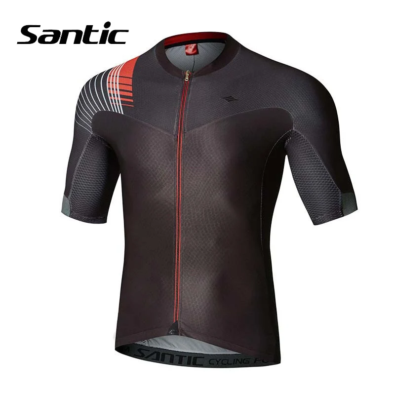 

Santic Cycling Jersey Men Short Sleeve Anti-sweat Road Mountain Bike Jersey Cycling Shirt Bicycle Wear Tops Maillot Ciclismo