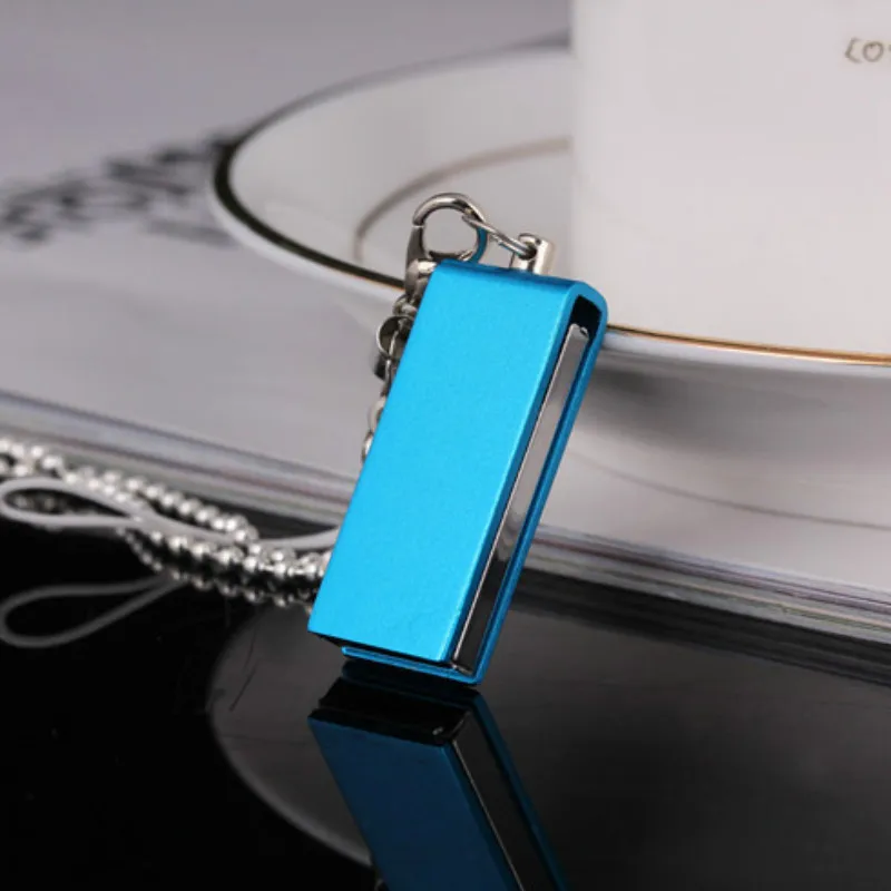 USB флеш накопитель 1 ГБ 2 Гб металлический мини флешка Вертлюг 0 подарок