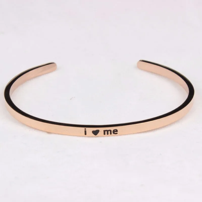 i love me rose gold  bangle bracelet (12)
