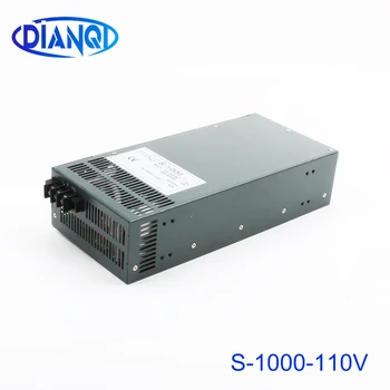 

DIANQI 1000W 110V 9a Switching power supply AC to DC input 110v or 220v select by switch 1000w ac to dc power supply S-1000-110