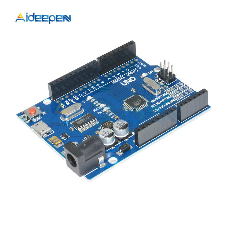 Micro USB board UNO R3 макетная плата ATMEGA328P-16AU CH340 CH340G Micro/Mini/type B USB с usb-кабелем для Arduino UNO R3 - Цвет: Micro USB board