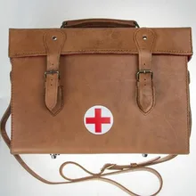 WW2 Китай коммунистический узор сумка марширующий кожаный медицинский шкаф CN
