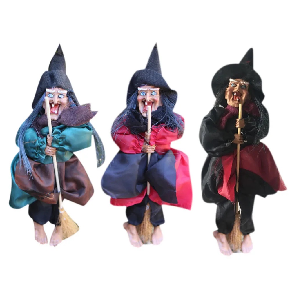 

2018 Halloween Party Decoration Horror Pendant Witch Ghosts Hanging Voice Control Toy Electric Ghost Haunted Outdoor House Prop