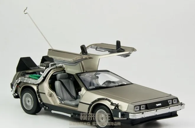 1:18 Назад в будущее 1 delorean DMC-12 scifi модель автомобиля