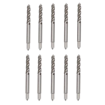 

10Pcs Spiral Fluted Machine Hands Screw Tap M5 Metric HSS Spiral Pointed Taps Tapping Screw Thread Forming Tap
