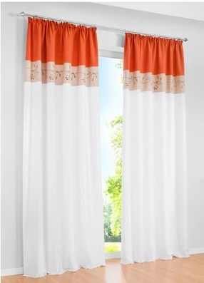 Precio para 1 unidades alta calidad Patchwork bordado cortina ventana