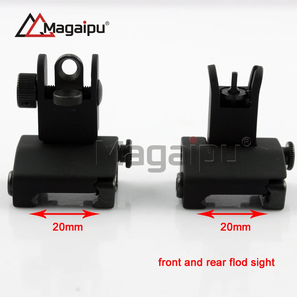 Hot Verkopen Hoge Kwaliteit Tactische Flip up Voor en Achter Back up Iron Sight voor m4 carbine 751-Y