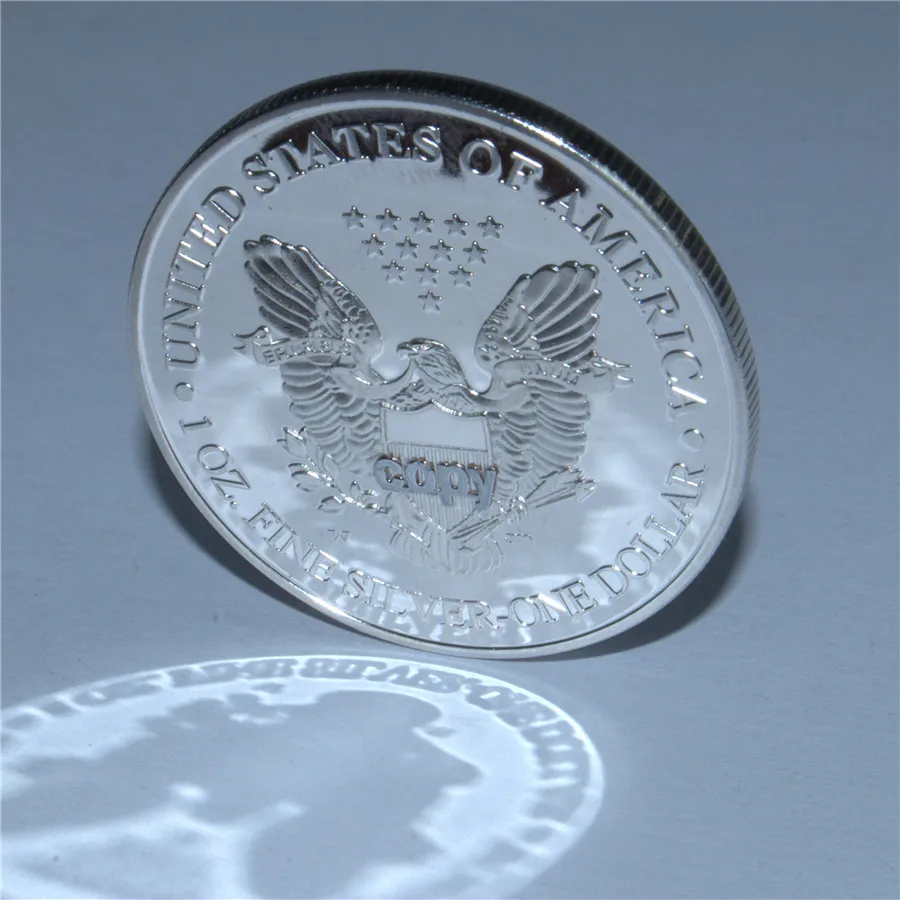 Американский Серебряный Орел статуя свободы Орел один доллар коллекционные монеты подарки, высокое качество копия