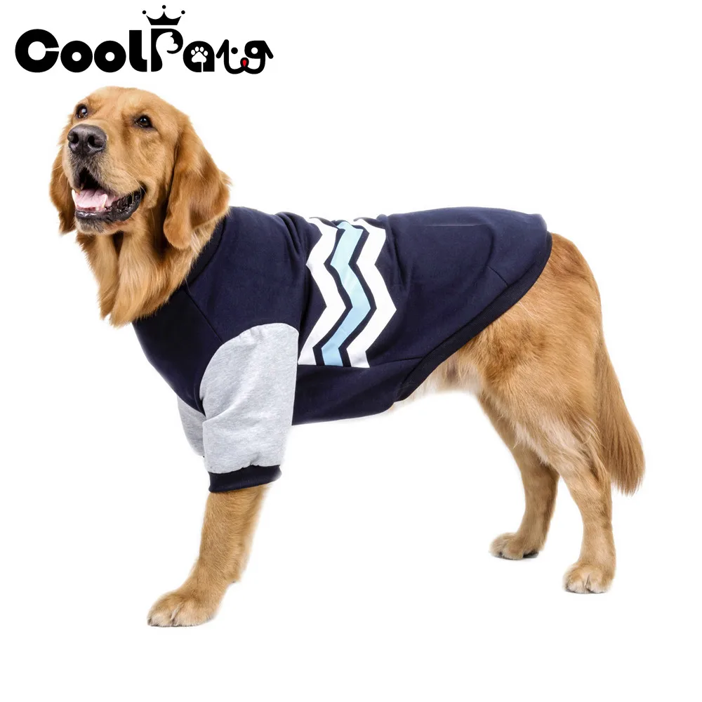 2017 New Warm Dog Clothes Pet Soft Wave Patten Design Hoodie Coat Jacket Puppy Clothes for Dog Small to Large Supplies