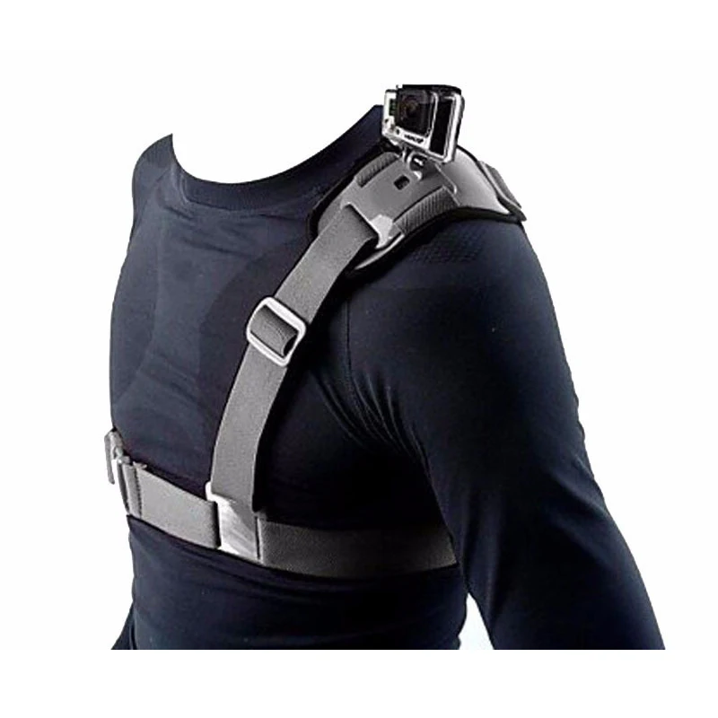 

For Gopro Accessories Adjustable Universal Single Shoulder Strap Grip Mount Chest Harness Belt Travel For GoPrp SJCAM SJ8 SJ9