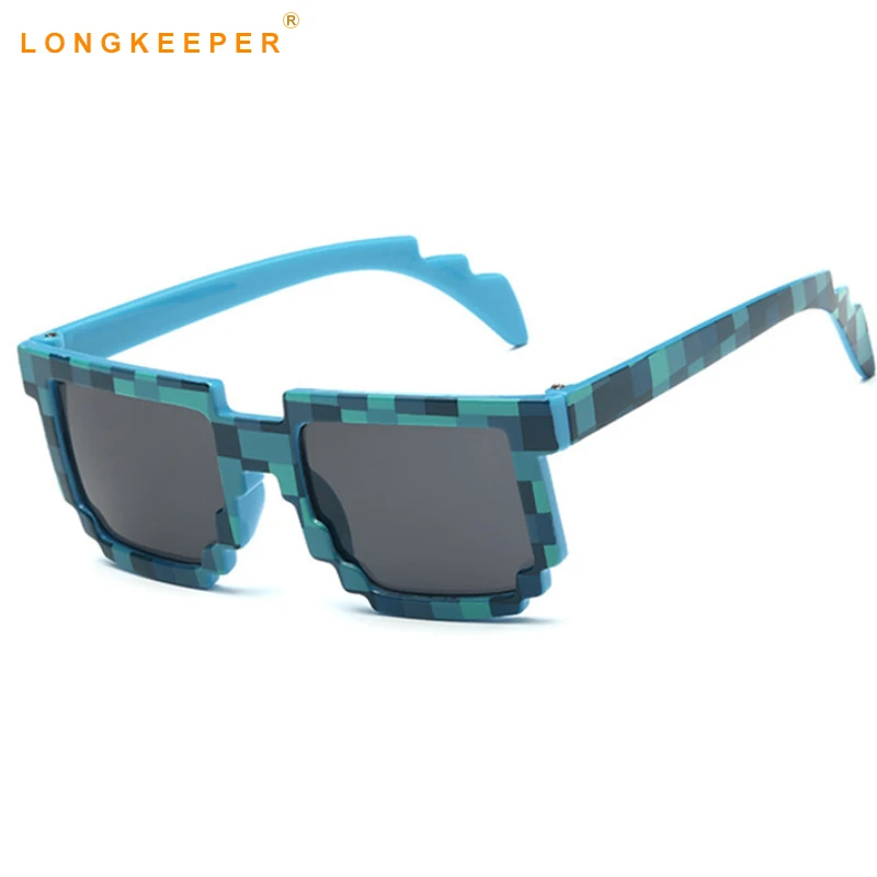 Очки Long Keeper My World пиксельные детские солнцезащитные очки мозаика для маленьких