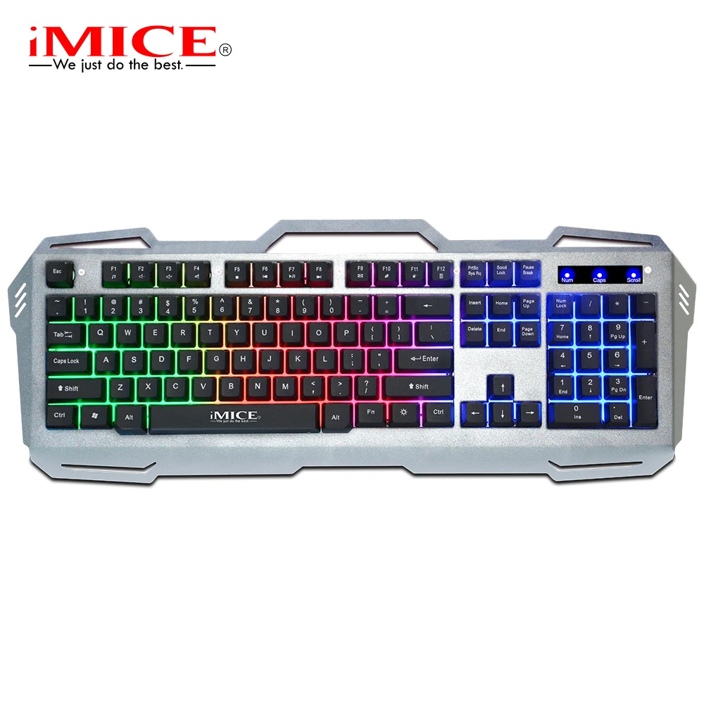 Игровая клавиатура iMice проводная USB с подсветкой игровые клавиатуры 104 клавишами