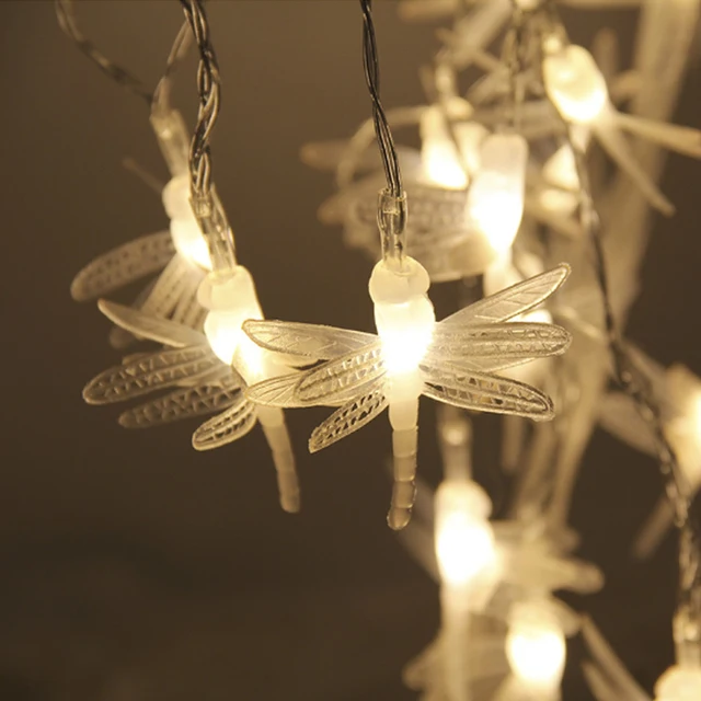 Solar Fairy String Lights 5m 30 Led Dragonfly Erfly Solar Fairy String Lights 5m 30 Led Dragonfly Erfly Dandelion Decorative Garden Patio Christmas Trees Wedding Party