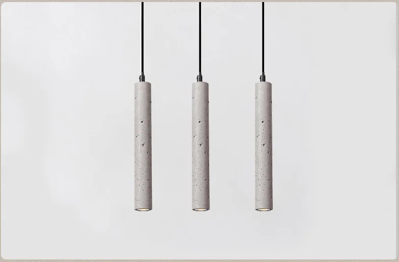 LukLoy Modern Pendant Lights Industrial Lamp Concrete Cement Cylinder Pipe Kitchen Lights Shop Bar Counter Island Lighting (7)